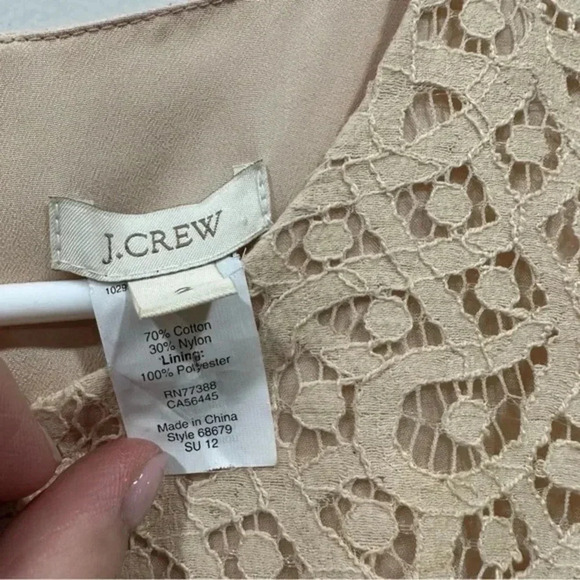 J.crew tiered lace sleeveless dress 2 - Picture 10 of 11